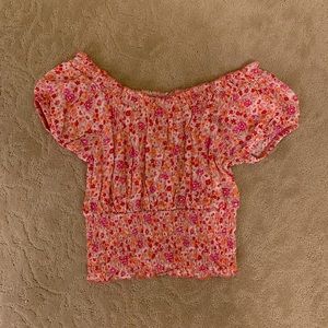 SELF ESTEEM- Floral Off the Shoulder Top